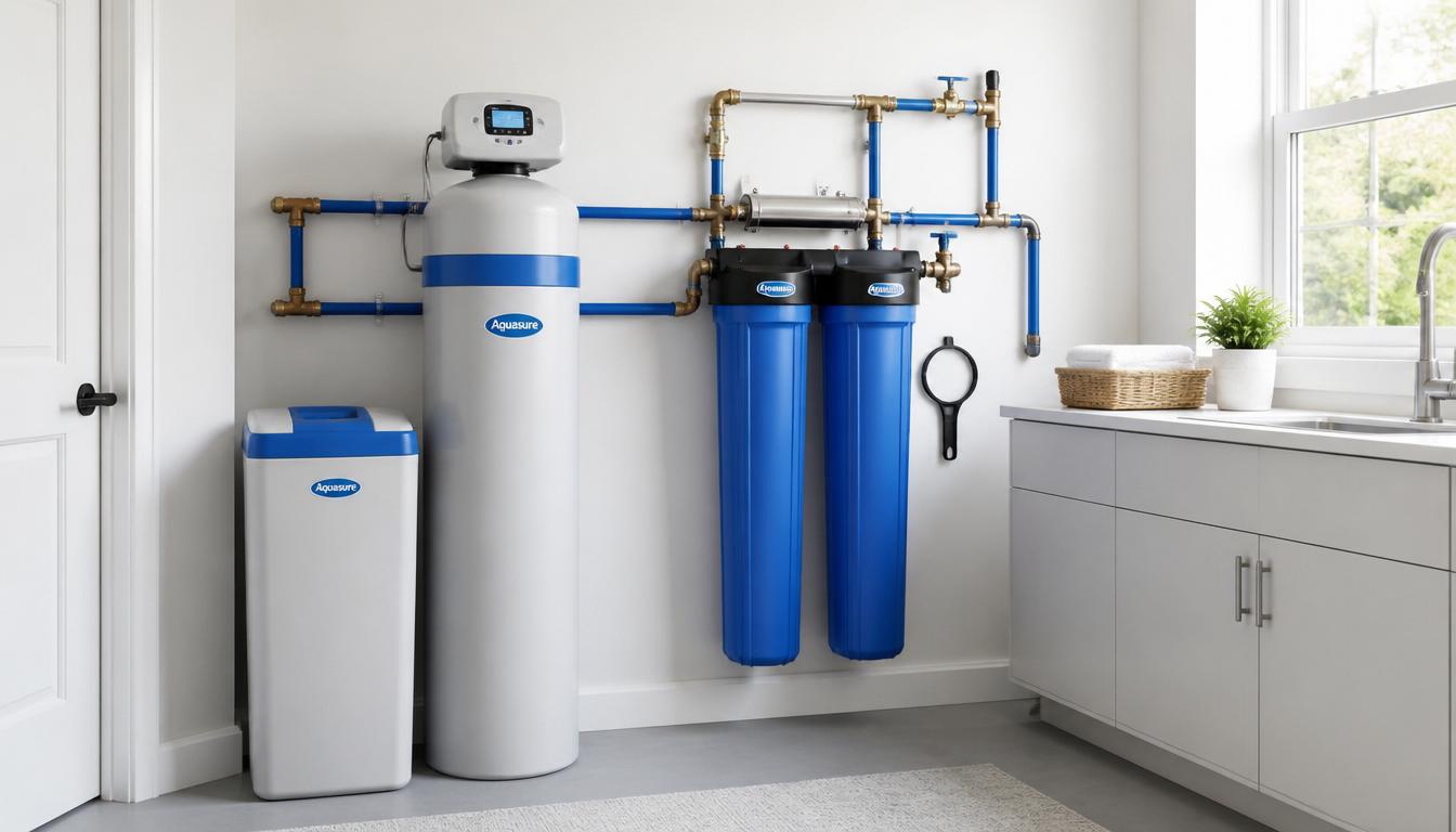 Modern whole-house water filtration system